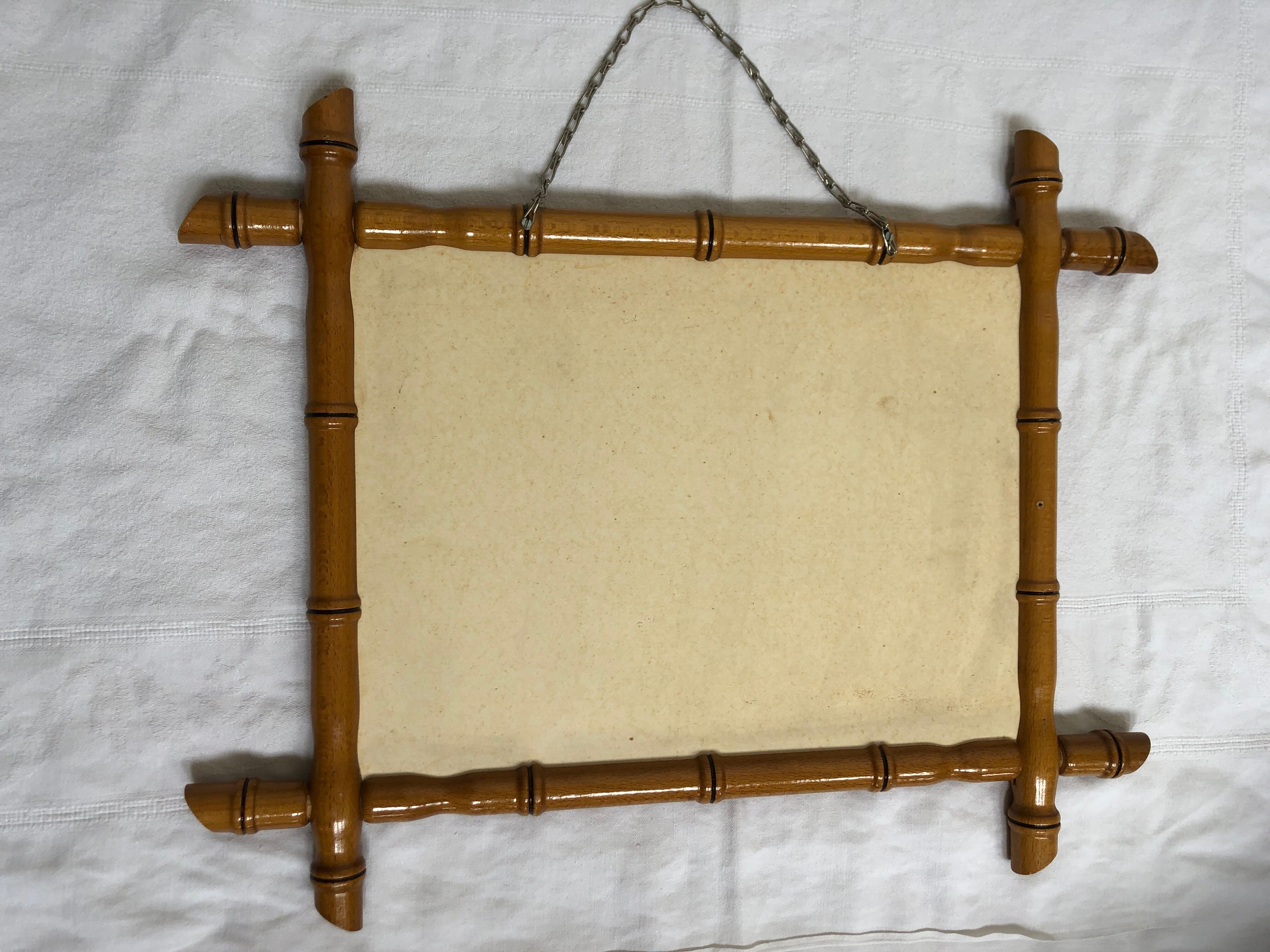 Vintage mirror bamboo way