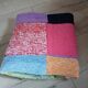 3 patchwork blankets knitted by hand