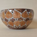 Coupe à décor de feuilles stylisé de Jean-Claude Malarmey