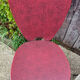 Four modernist chairs, steel, brass and skaï, 60s