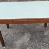 Vintage water green wood/formica table