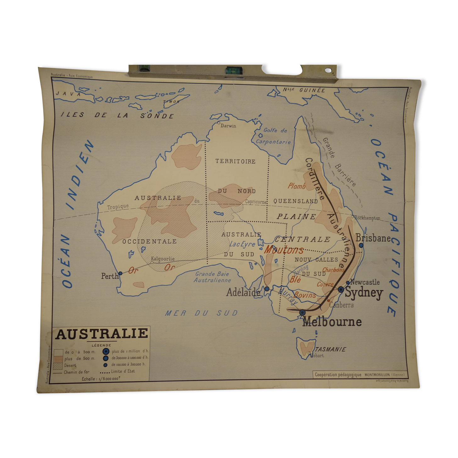 School poster australia asia economic 1950