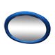 Blue pine oval mirror 50x67cm