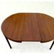 Scandinavian teak round dining table by Paris, tv furniture 1960