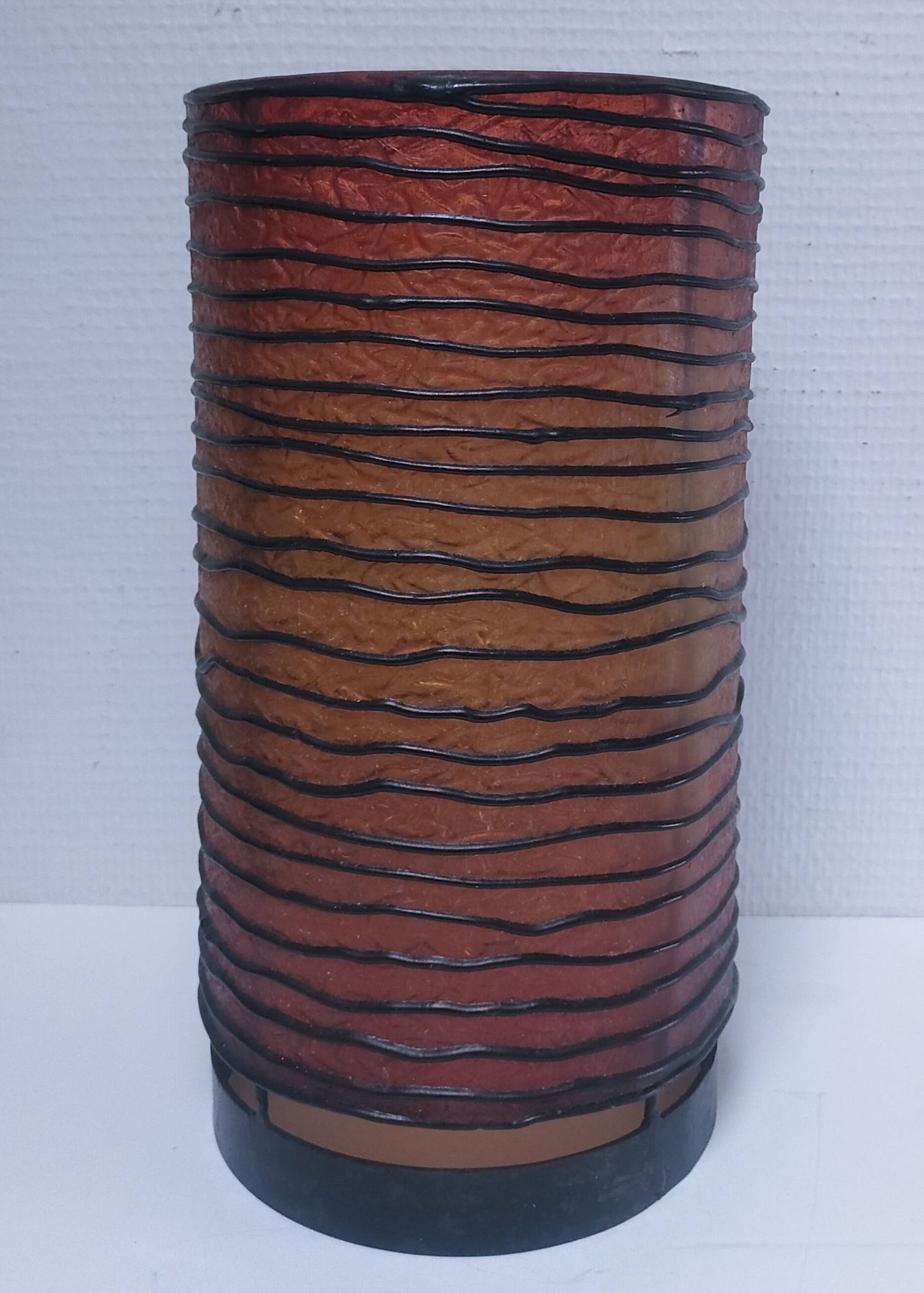 90s design metal resin cylinder lamp