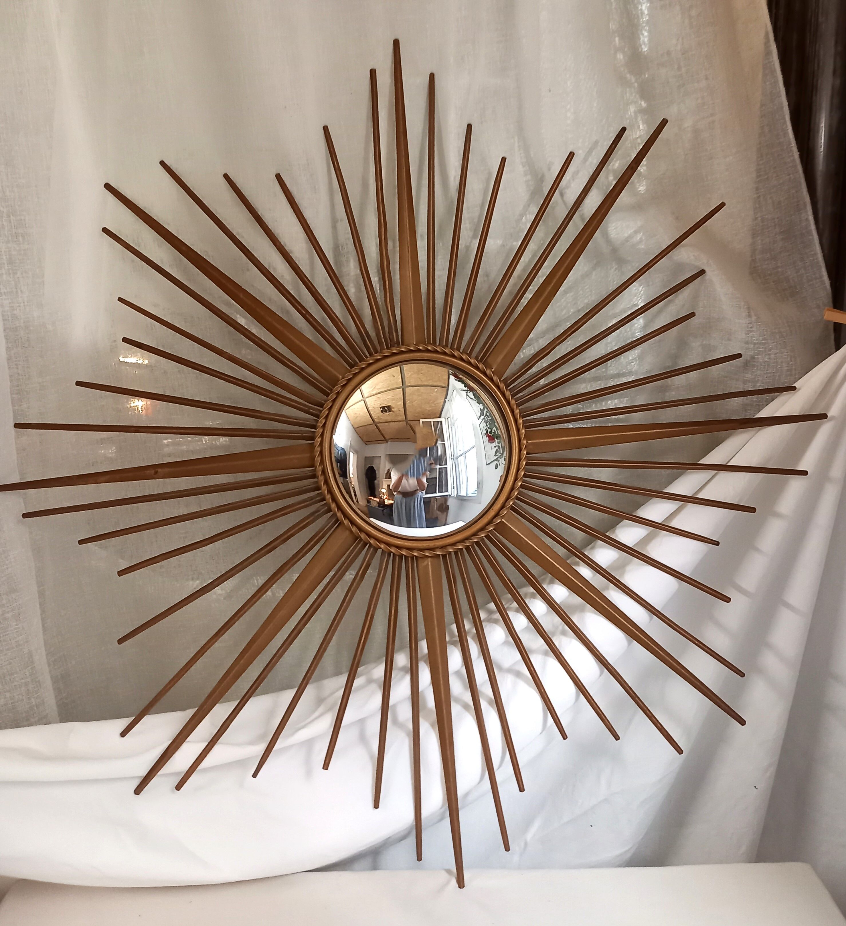 Ancient sun mirror, said witch's eye, 85 cm