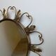 Vintage brass sunburst mirror 1960s