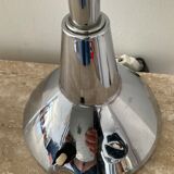 Vintage workshop lamp in chrome metal