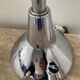 Vintage workshop lamp in chrome metal