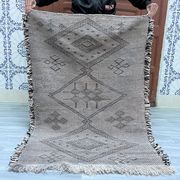 Moroccan Zanafi rug, Scandinavian rug, mid century decor, mid century furniture