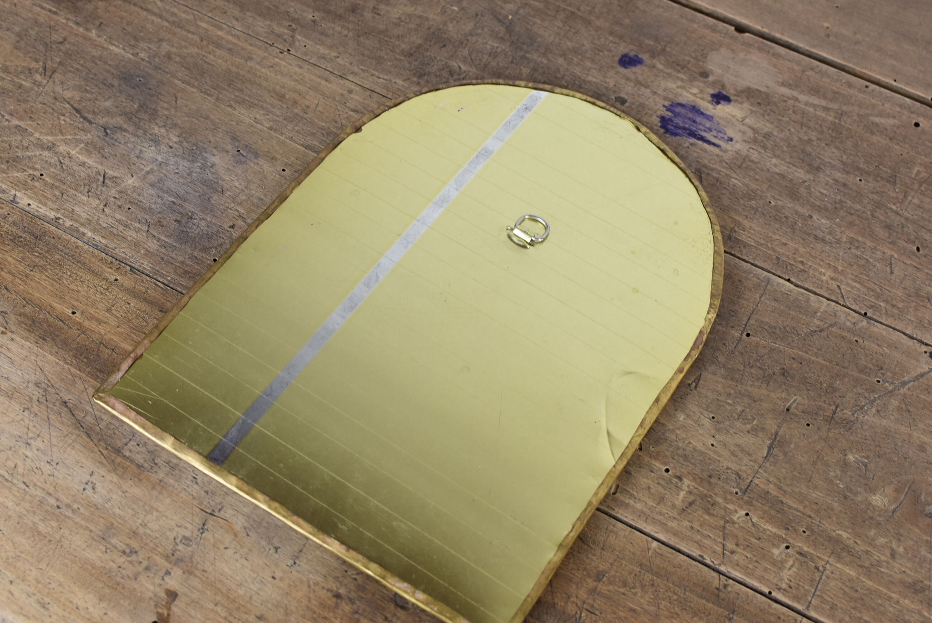 Decorated brass mirror 2