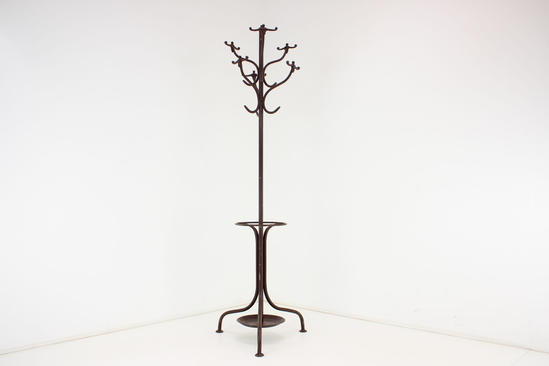 Antique Cast Iron Coat Rack, 1920s