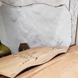 Beveled and chiseled art deco mirror