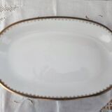 Large oval Winterling Bavaria porcelain dish with gold frieze Excelsior decoration