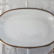 Large oval Winterling Bavaria porcelain dish with gold frieze Excelsior decoration