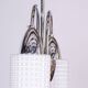 Mid-Century Chandelier in Chrome, Steel and Opaline Glass, Czech, 1960s