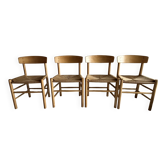 Chaises Fredericia J39 par Borge Mogensen