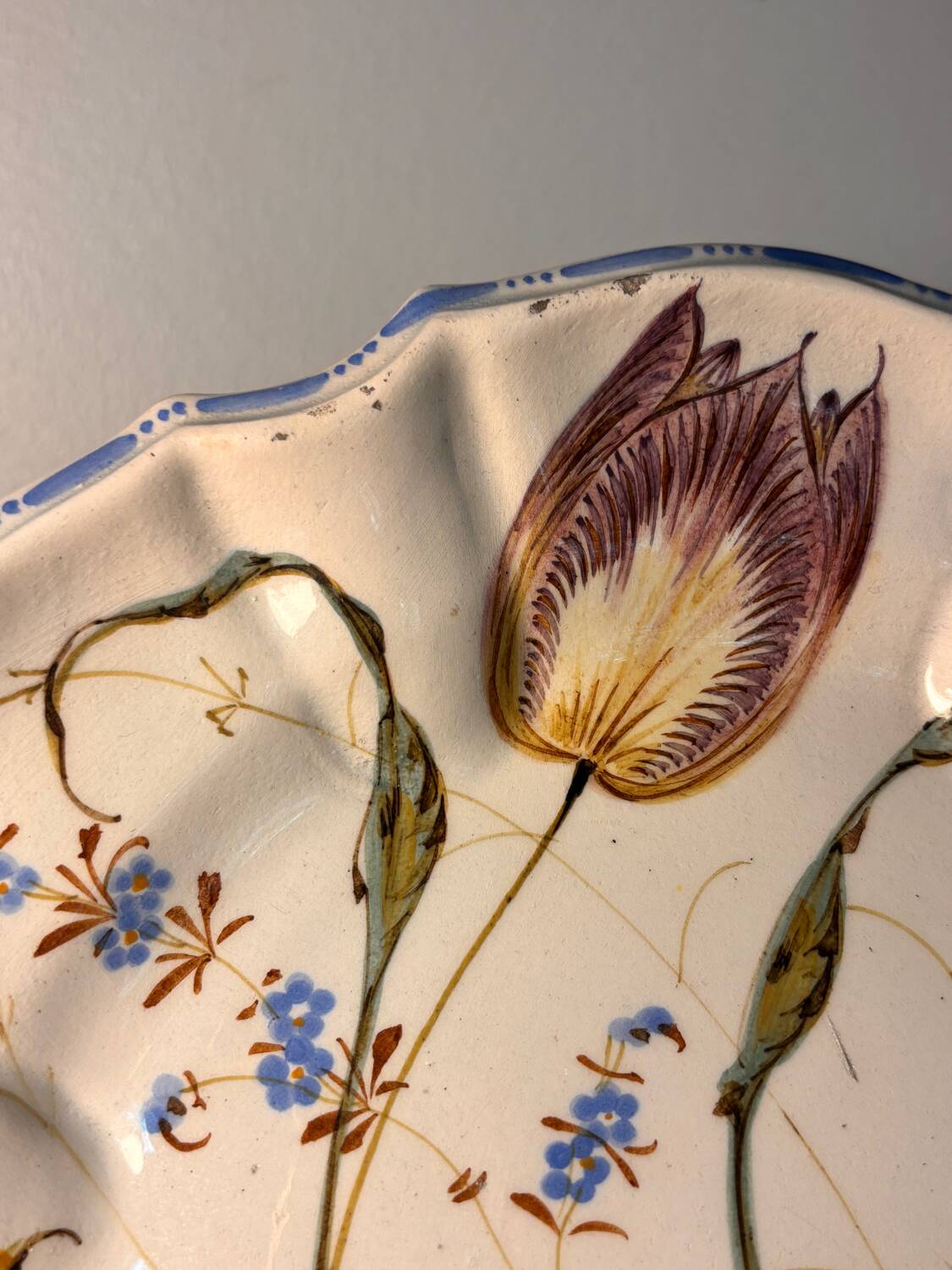 Assiette Nove L’Italie début 20eme
