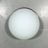 Glashütte Limburg ceiling lamp brass & satin glass