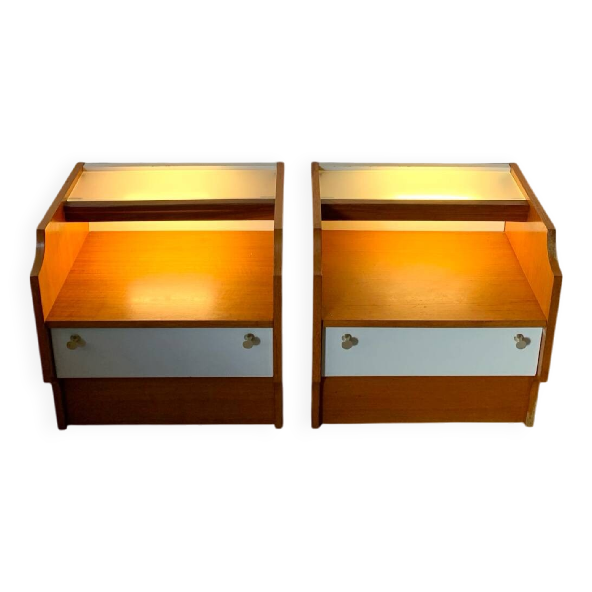 Pair of vintage bedside tables