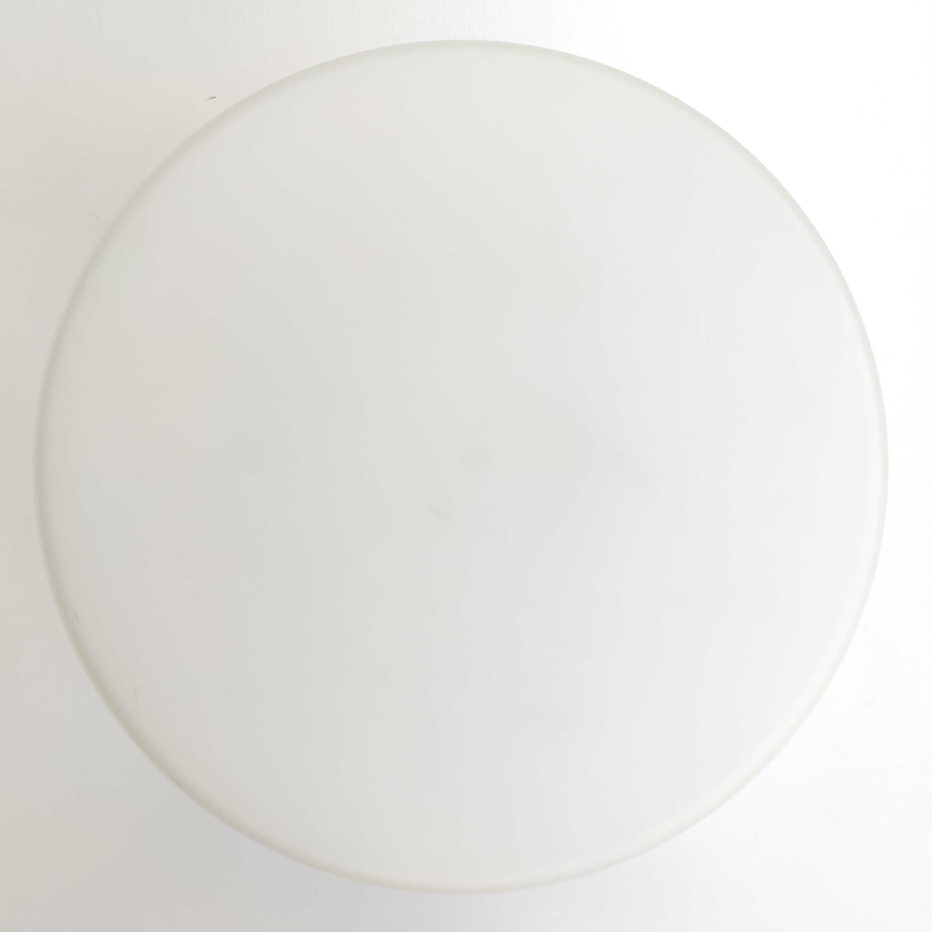 Ceiling lamp opaline glass and metal space age