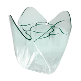 Italian handkerchief vase PMMA thermoformed edition iguzzini design Pietro Chiesa vintage 70