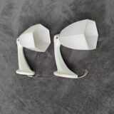 Pair of white opaline sconces early 20th century