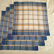 4 blue bistro napkins 50 x 47