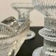 Bougeoirs cristal façon littala vintage