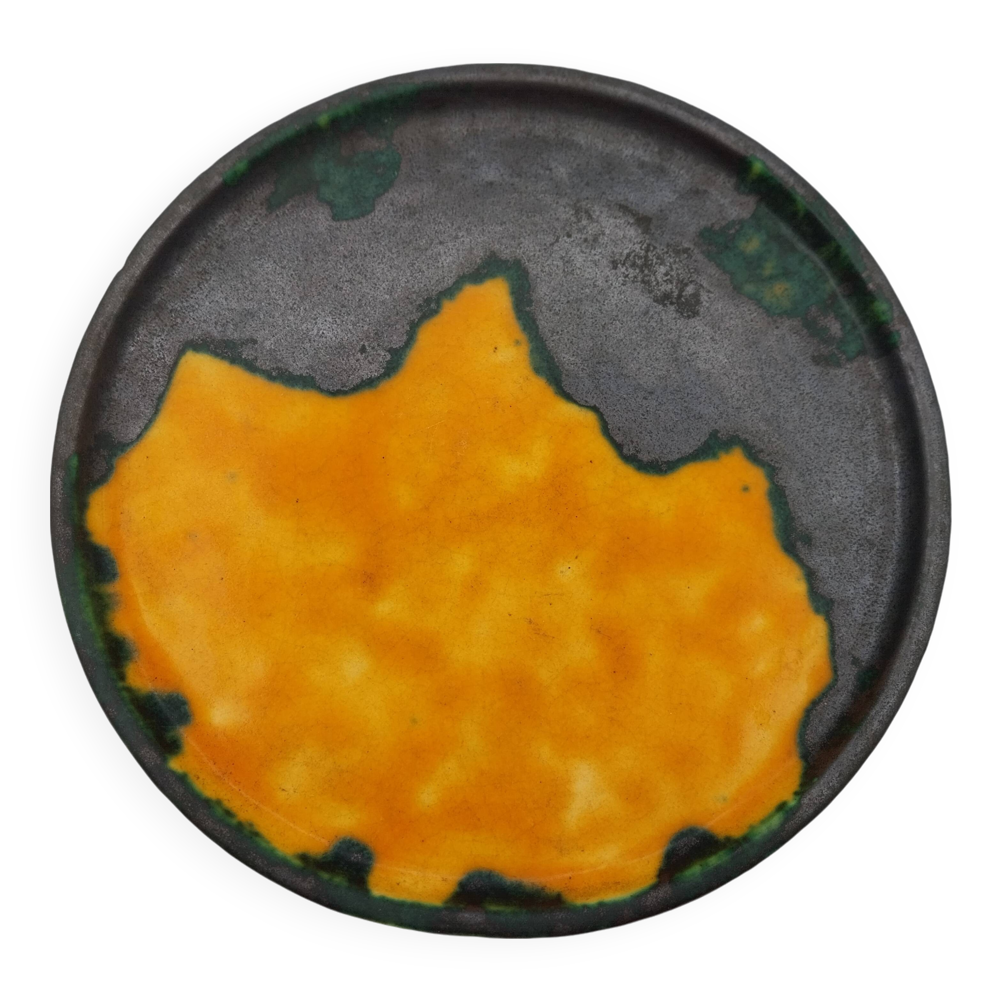 Ceramic dish signed Louis Dage