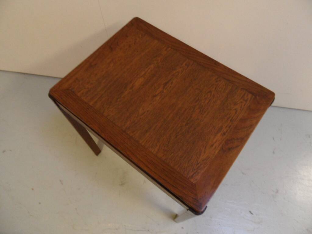 Art Deco oak sidetable