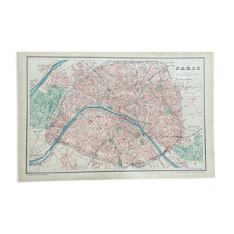 1883 - Map of the city of Paris