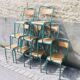 9 tolix school chairs