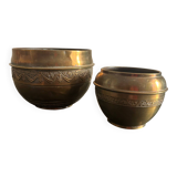 Caches-pots en laiton
