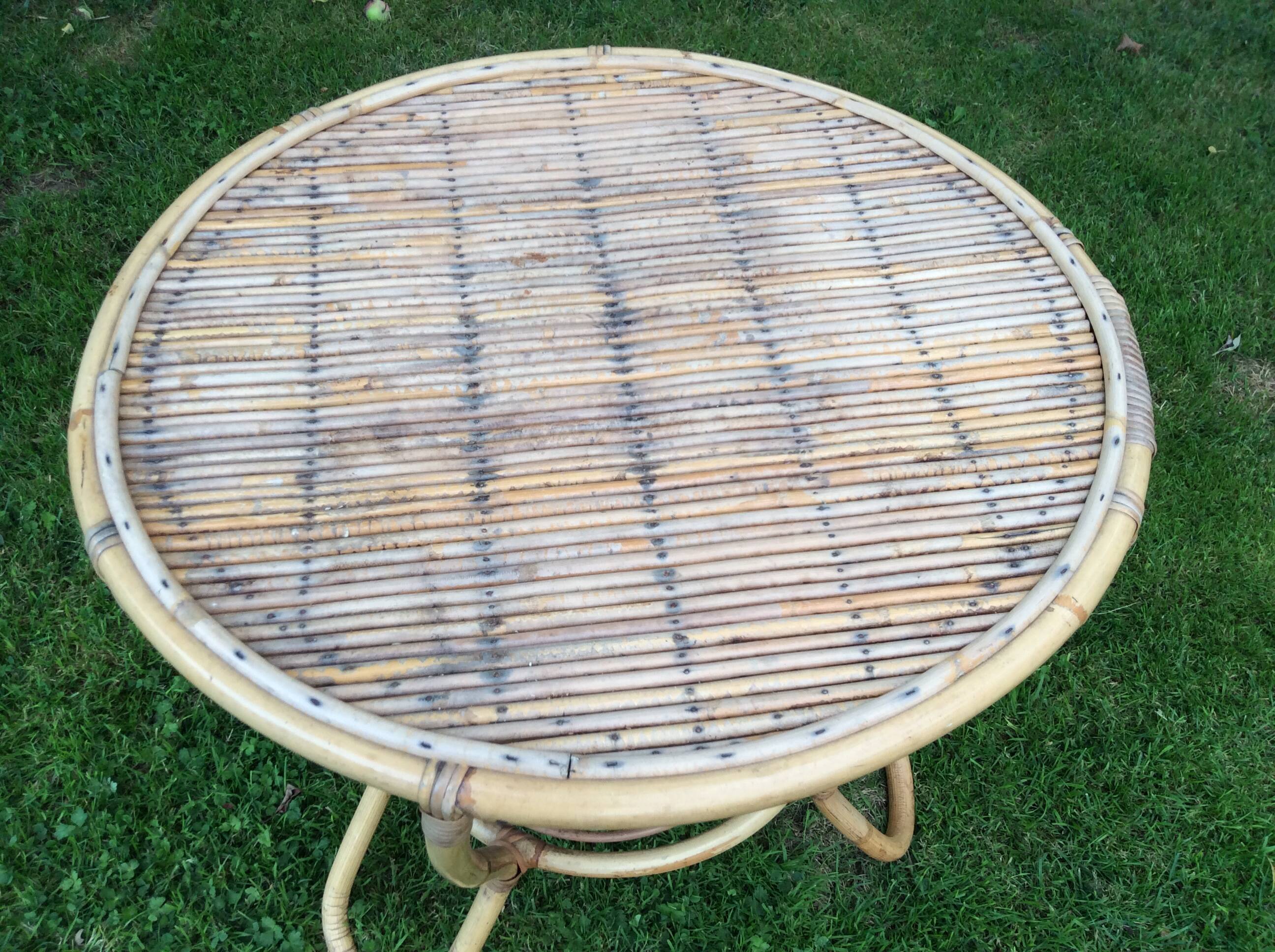 Rattan coffee table
