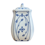 Large pot blue patterns with lid