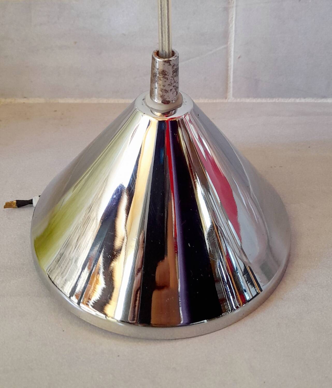 Glass globe pendant light