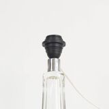 Vintage Belgian crystal glass table lamp by Val Saint Lambert