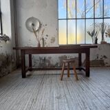 Rustic farmhouse table, solid oak, 2m