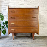 Scandinavian wooden chest of drawers Year 1950