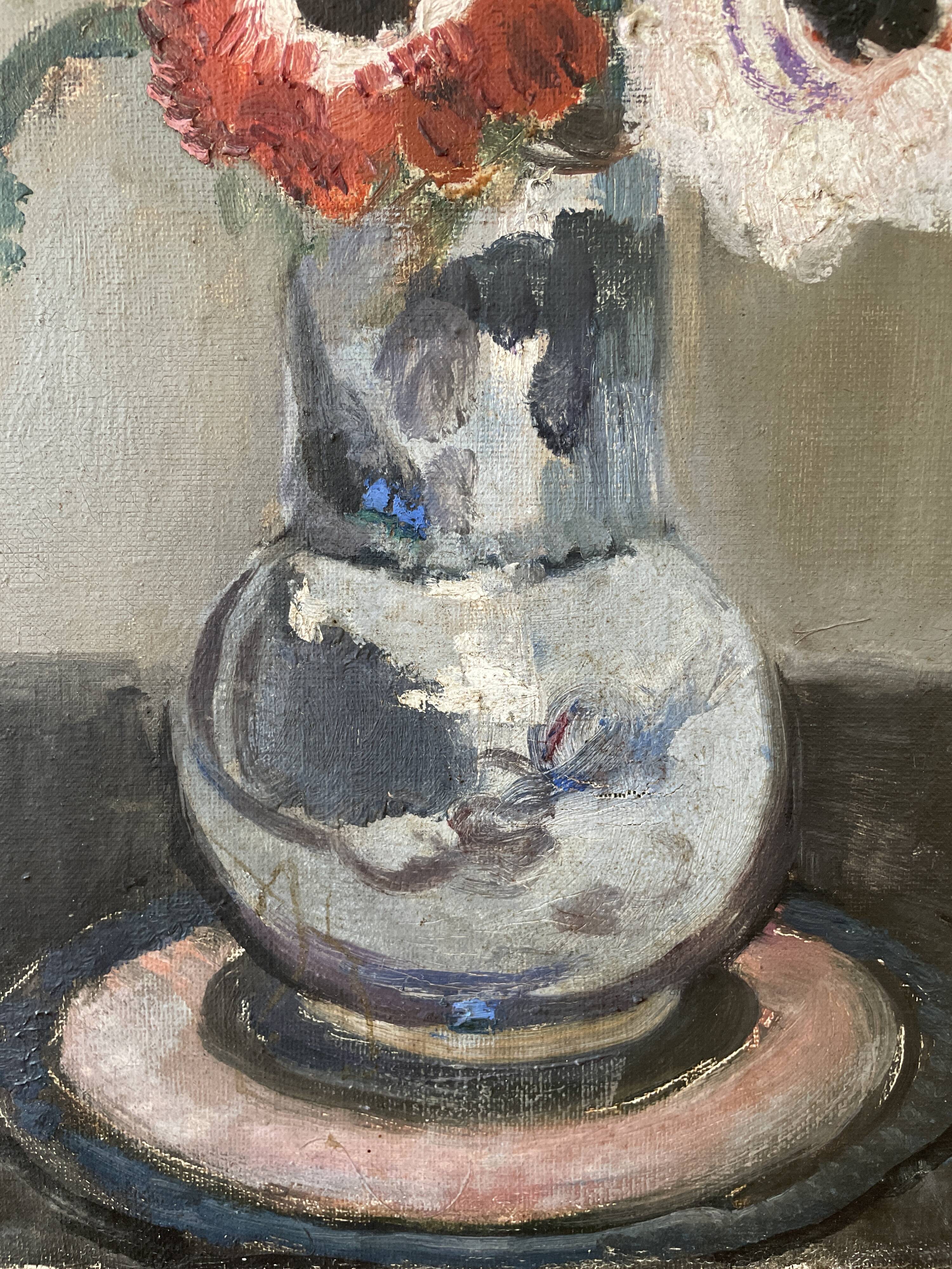 Tableau ancien, nature morte, début XXème