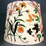 Mid-Century Modern Table Lamp in Brass with Vintage Gucci Shade