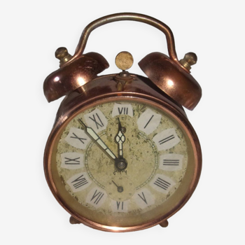 Old small japy copper alarm clock