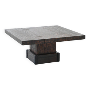Table basse carrée brutaliste,