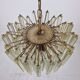 Venini Murano Glass Chandelier 85 Hand-Blown Quadriedri Prisms, 1960's
