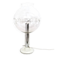 Vintage 1970s Steel Table Lamp with Spheric Murano Glass Shade