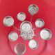 Design chandelier 9 spokes in steel
