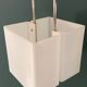 Lampadaire italien chrome et altuglas 1960