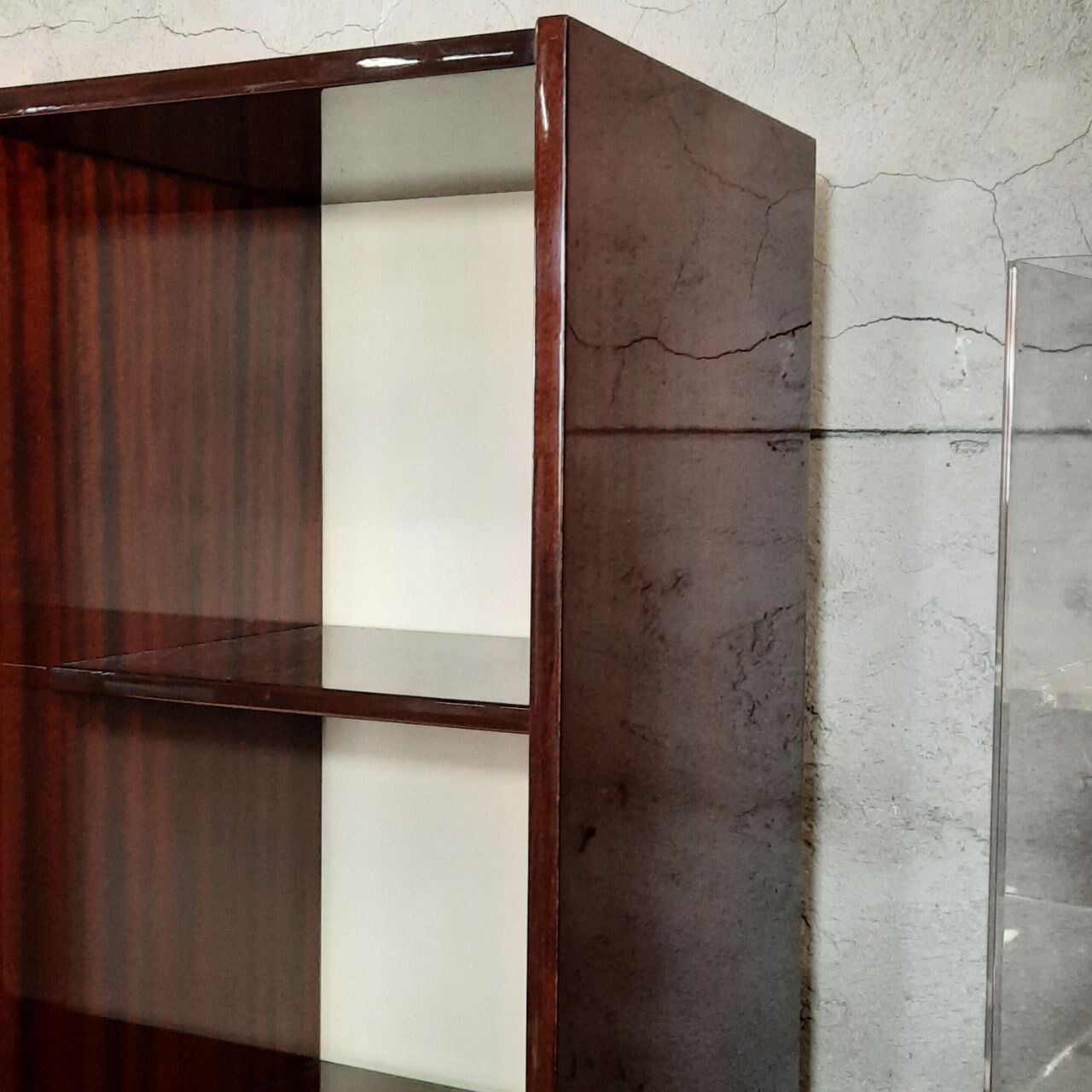 Wardrobe, 1950s bookcase, brass print / tips.