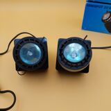 Pair of Osram eyeball magnetic minispot 41601 vintage mini spot
